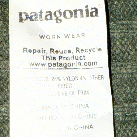 Patagonia Worn Wear Wool Blend Fog Cutter Sweater SZ Large - Picture 7 of 8